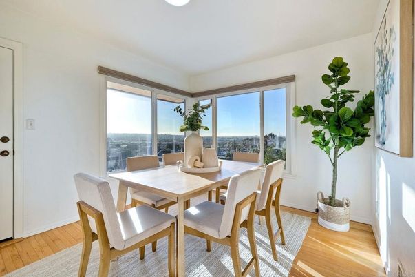 Dining room, Interior, Wood Texture Flooring