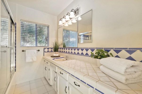 Bathroom, Glass Shower, Interior, Tile Countertops