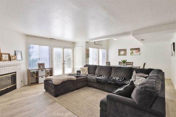 Dining room, Fireplace, Interior, Living room, Wood Texture Flooring