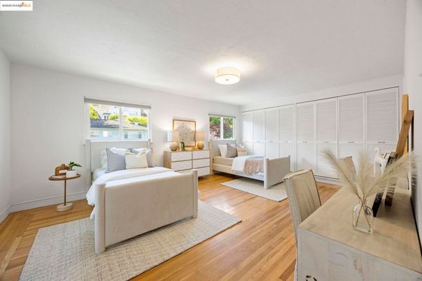 Bedroom, Interior, Wood Texture Flooring