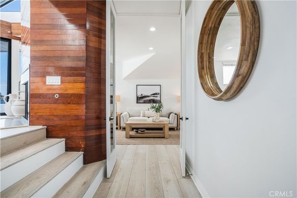 Interior, Recessed Lighting, Wood Texture Flooring, Wooden Walls