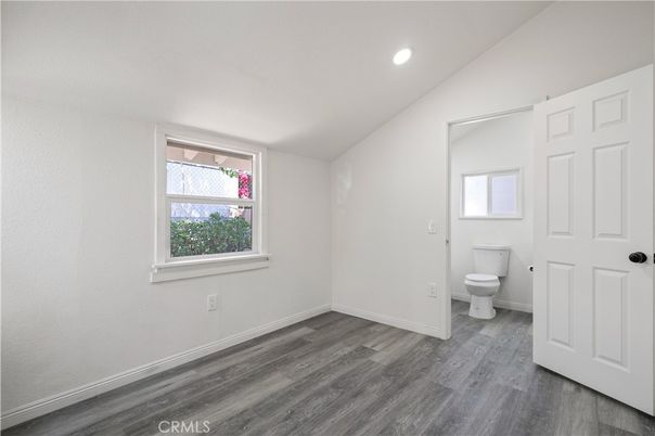 Bathroom, Empty room, Interior, Recessed Lighting, Wood Texture Flooring