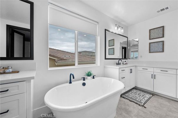 Bathroom, Dual Sink Vanities, Free Standing Baths, Interior