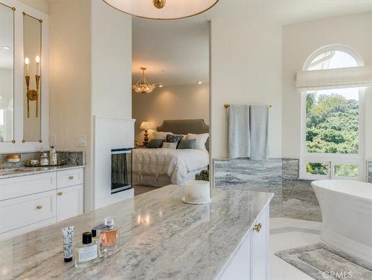 Bathroom, Bedroom, Chandelier, Dual Sink Vanities, Free Standing Baths, Interior, Recessed Lighting