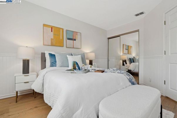 Bedroom, Interior, Wood Texture Flooring