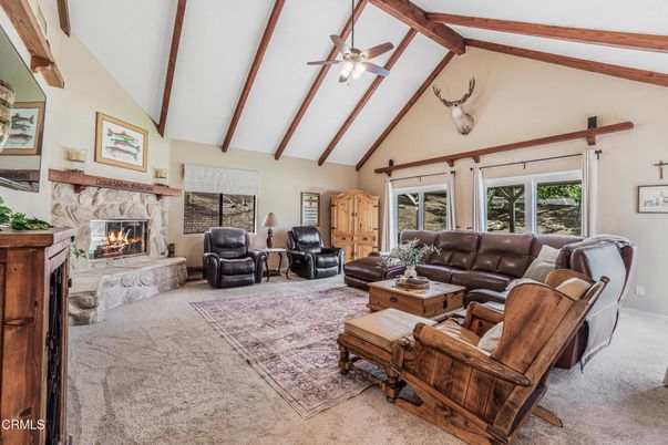 Fireplace, Interior, Living room, Wooden Beams