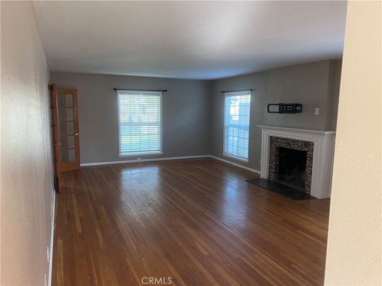 Empty room, Fireplace, Interior, Wood Texture Flooring