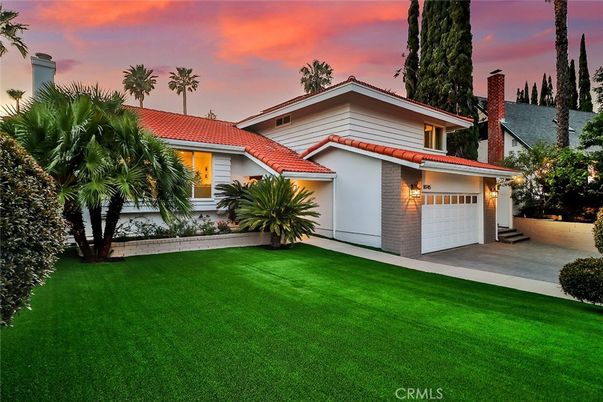 Attached, Backyard, Exterior, Facade, Mediterranean