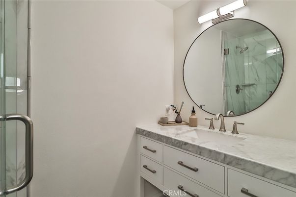 Bathroom, Dual Sink Vanities, Glass Shower, Interior