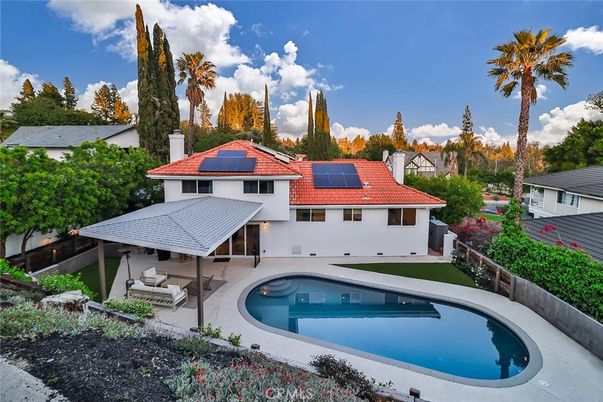 Exterior, Pool, Solar Panels