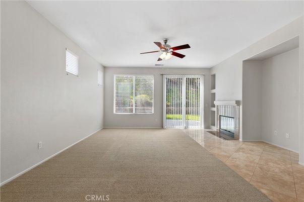 Empty room, Fireplace, Interior