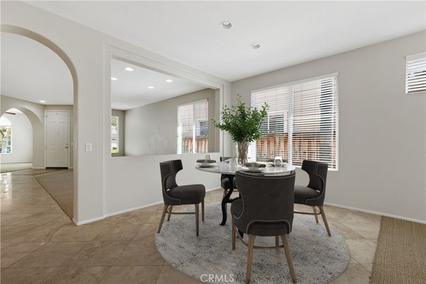 Dining room, Interior, Recessed Lighting