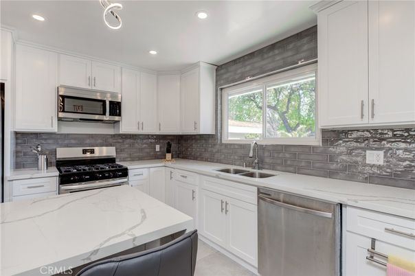 Interior, Kitchen, Recessed Lighting, Stainless Steel Appliances