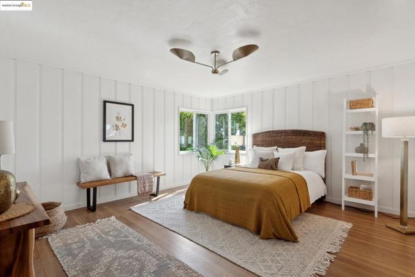 Bedroom, Interior, Wood Texture Flooring
