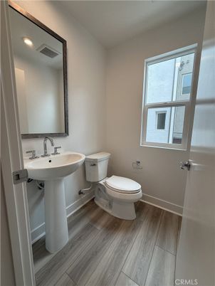 Bathroom, Interior, Recessed Lighting, Wood Texture Flooring