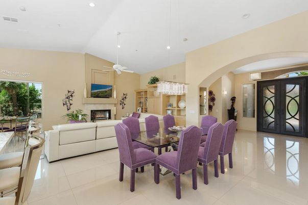 Dining room, Interior, Pool