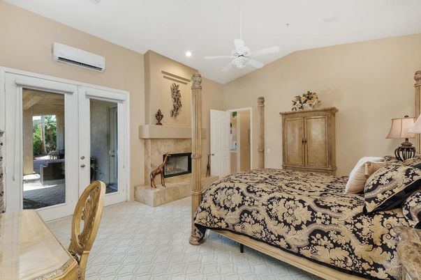 Bedroom, Fireplace, Interior, Recessed Lighting