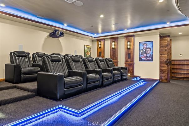Home Theatre Room, Interior, Projection Screen, Recessed Lighting, Theatre Room
