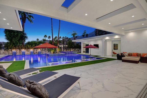 Interior, Marble, Pool, Recessed Lighting