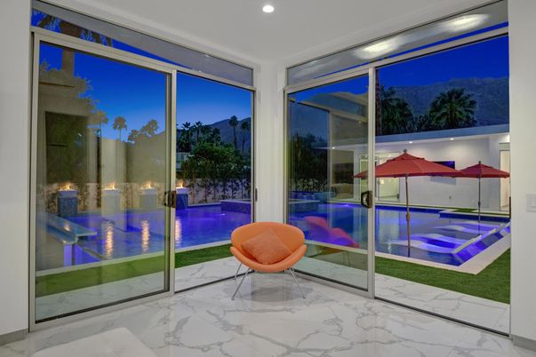 Interior, Marble, Pool, Recessed Lighting