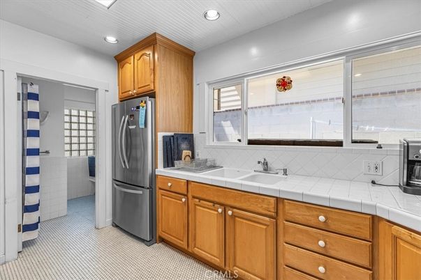 Interior, Kitchen, Recessed Lighting, Tile Countertops