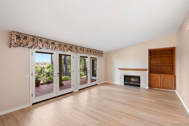 Empty room, Fireplace, Interior, Wood Texture Flooring