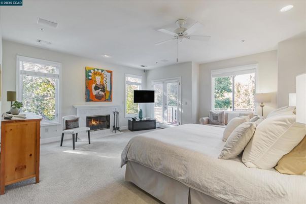 Bedroom, Fireplace, Interior, Recessed Lighting