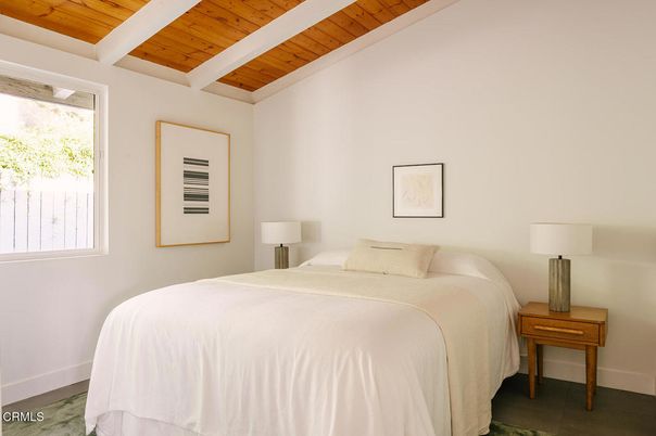 Bedroom, Interior, Wooden Beams, Wooden Ceilings