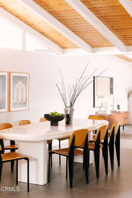 Dining room, Interior, Wooden Ceilings