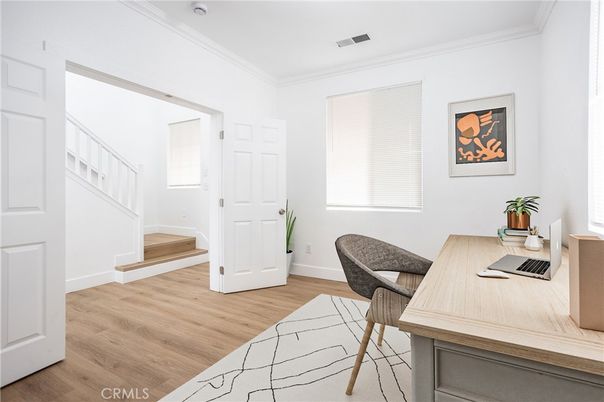 Home Office, Interior, Wood Texture Flooring