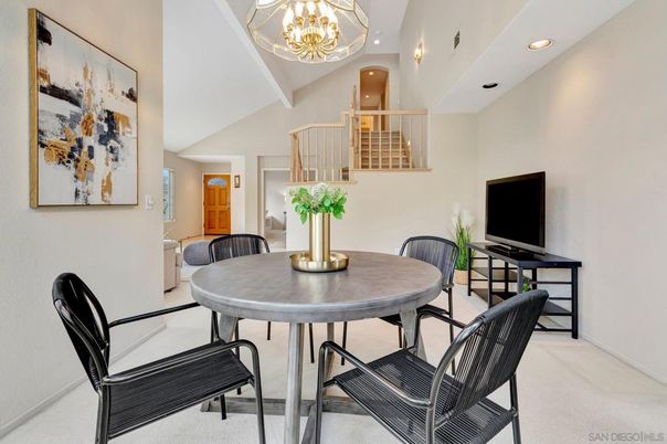 Chandelier, Dining room, Interior, Recessed Lighting