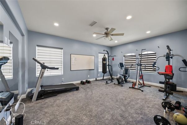 Fitness Equipment, Interior, Recessed Lighting
