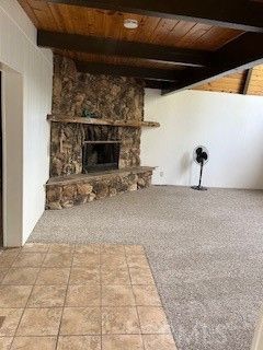 Fireplace, Interior, Recessed Lighting, Wooden Beams, Wooden Ceilings