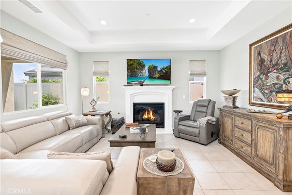 Fireplace, Interior, Living room, Recessed Lighting