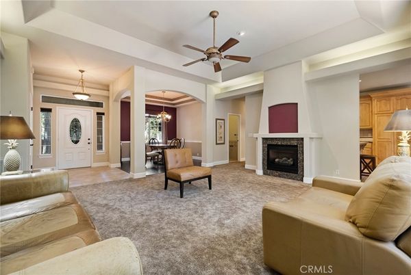 Dining room, Fireplace, Interior, Living room, Pendant Lights, Recessed Lighting