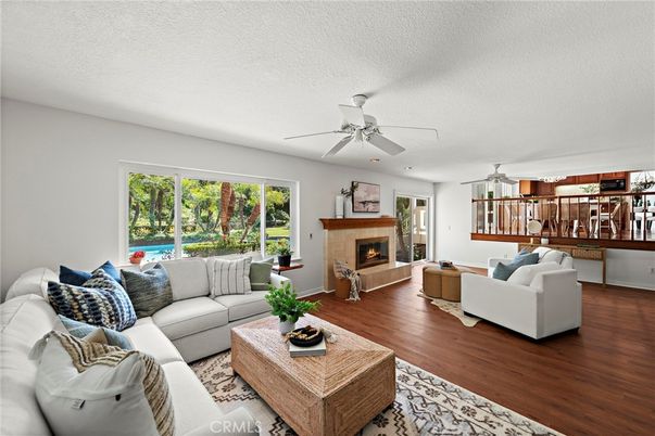 Fireplace, Interior, Living room, Wood Texture Flooring