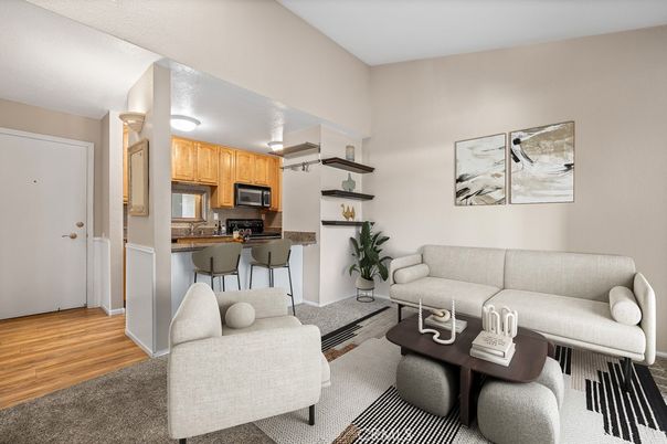 Interior, Kitchen, Living room, Wood Texture Flooring