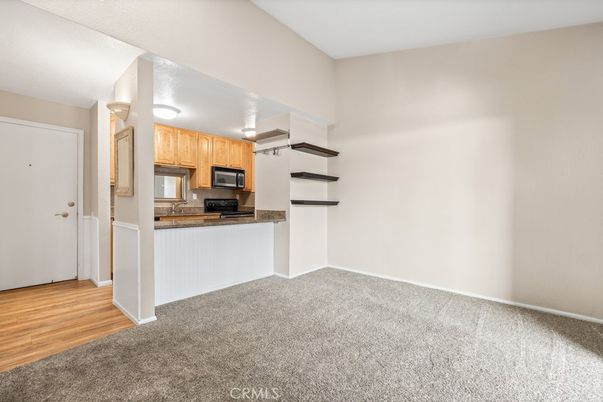 Empty room, Interior, Kitchen, Wood Texture Flooring