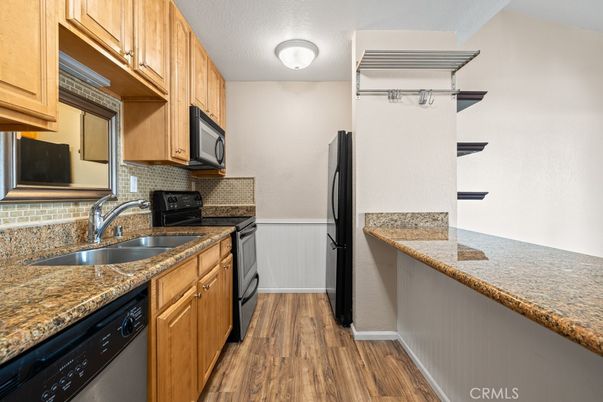 Interior, Kitchen, Wood Texture Flooring