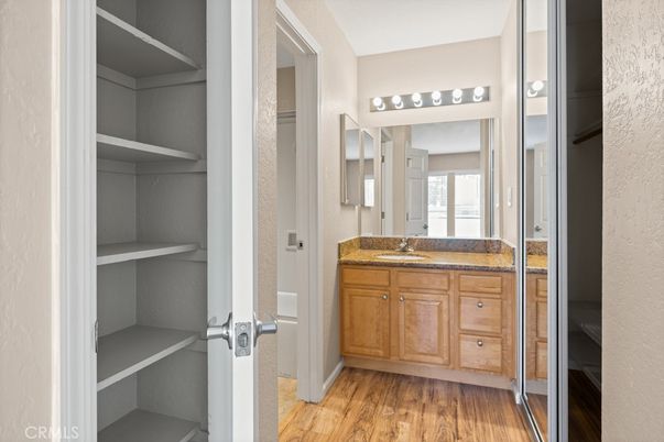 Bathroom, Interior, Walk-in Closets, Wood Texture Flooring