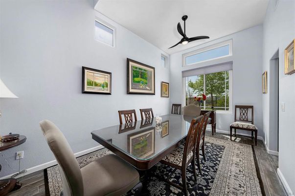 Dining room, Interior, Wood Texture Flooring