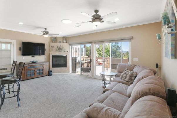 Fireplace, Interior, Living room, Recessed Lighting