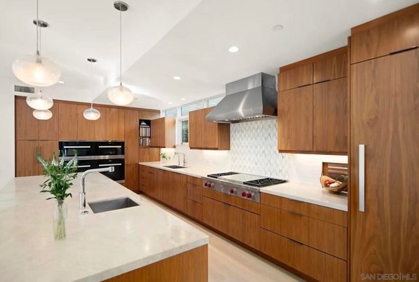 Interior, Kitchen, Pendant Lights, Recessed Lighting, Stainless Steel Appliances