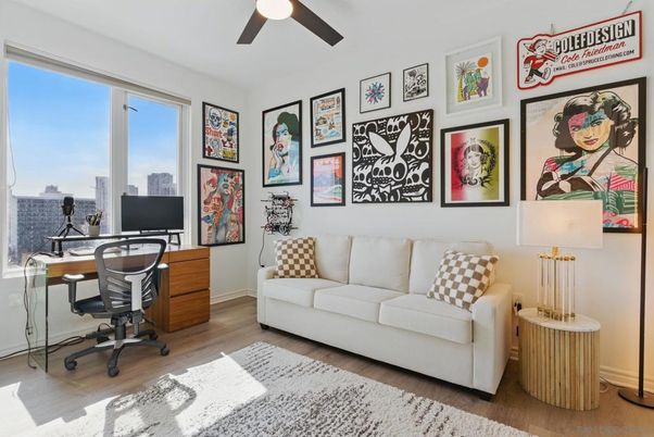 Home Office, Interior, Wood Texture Flooring