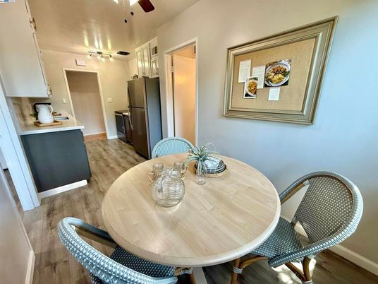 Dining room, Interior, Wood Texture Flooring