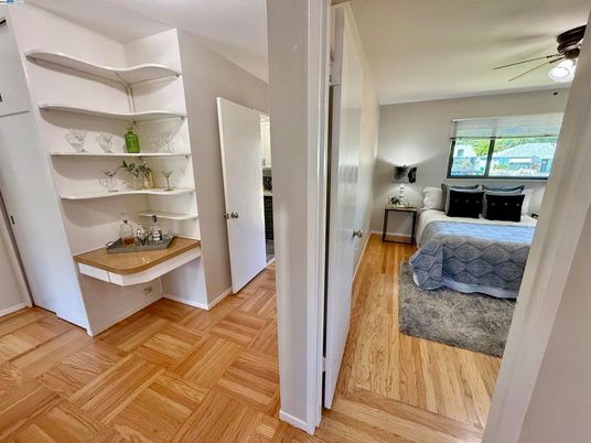 Bedroom, Interior, Wood Texture Flooring