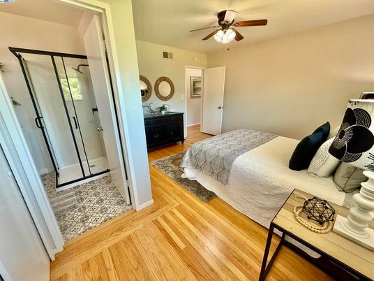 Bedroom, Interior, Wood Texture Flooring