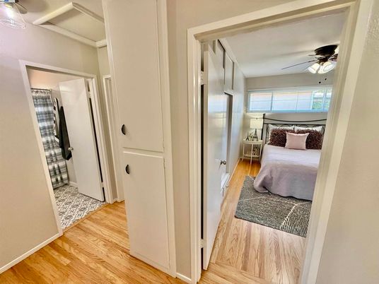 Bedroom, Interior, Wood Texture Flooring