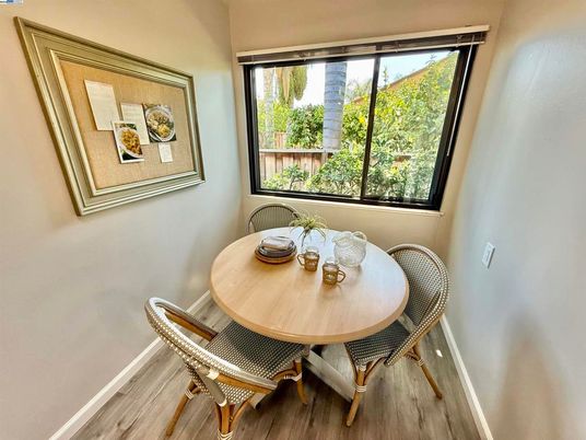 Dining room, Interior, Wood Texture Flooring