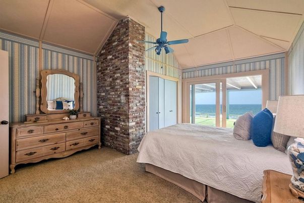 Bedroom, Interior, Stone Walls, Water